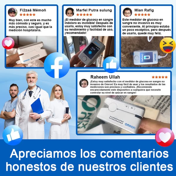 Medidor Glucosa no invasivo [99,9% DE PRECISIÓN]