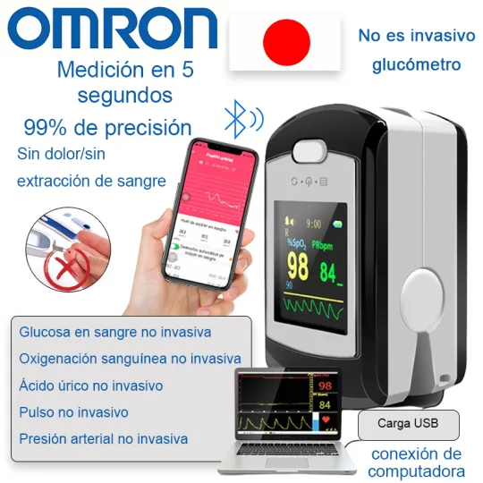 Medidor Glucosa no invasivo [99,9% DE PRECISIÓN]